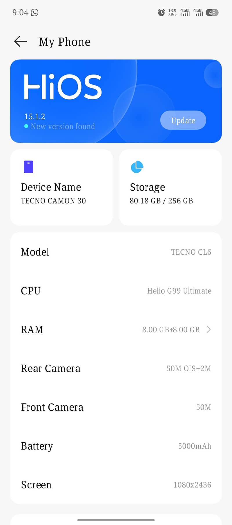 Tecno CAMON 30 0