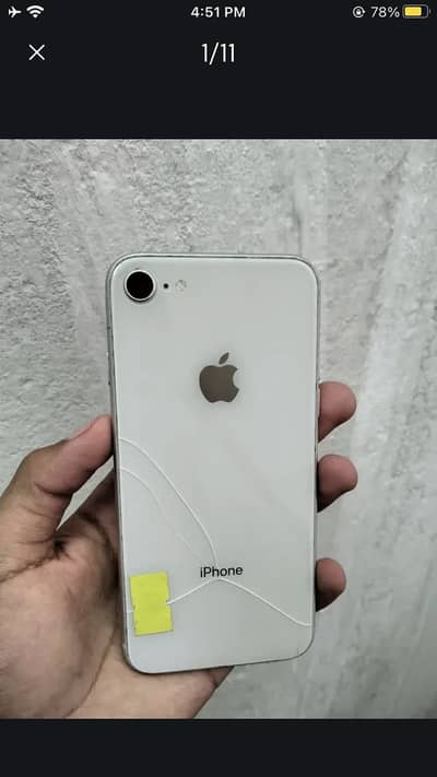 iPhone 8 10by10 condition 64gb bypass ha battery change all ok sab ok