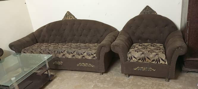 sofa set 5 seater table