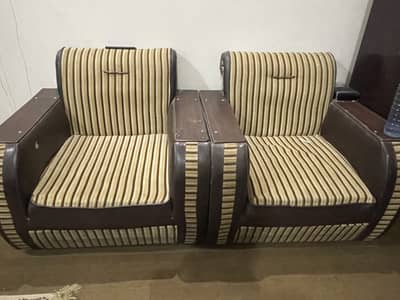 Set of 2 single seaters sofa