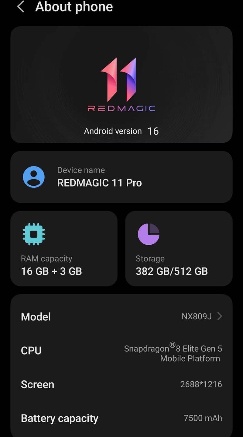 Redmagic 11 pro 0