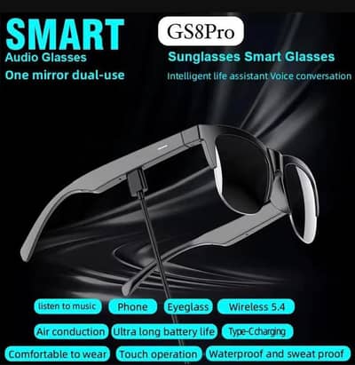 GS8 pro bluetooth audio glasses | Premium look - Cash on delivery