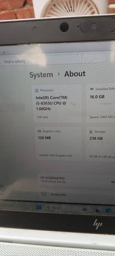 HP Elite book 840 G6