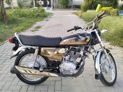 HONDA-CG125S BLACK GOLD 2025 MODEL FOR SALE
