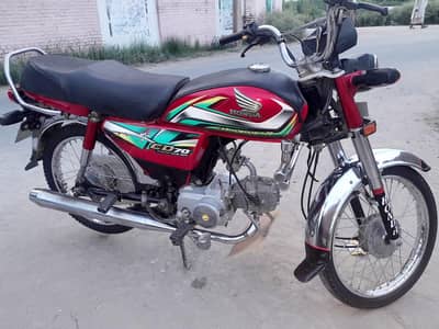 Honda 70 2022 model all ok Condition 10by 10 biometric Available