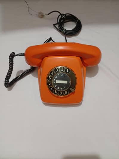 Antique classic vintage rotary telephone set