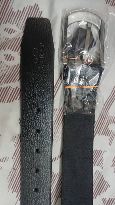 Mens Pure 100% Leather Belt  Single Pec No Stitching Black