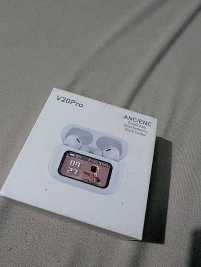 V20 pro earbuds ANC/ENC BEST HIGH QUALITY TOUCH SCREEN EAR BUDSS