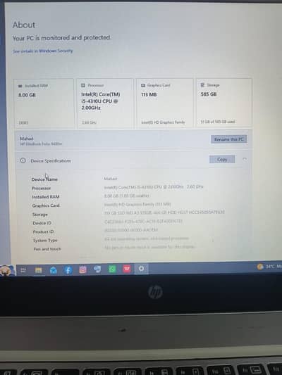 i5 4th gen Hp folio 9480m