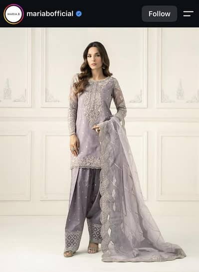 Maria B Luxury Formal 3 piece Suit