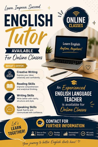 English Tution ( Online Classes)