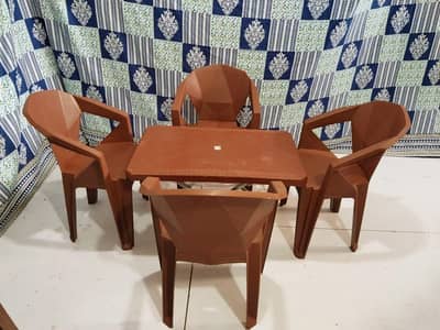 plaster chair table