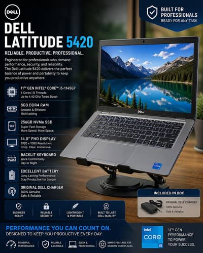 Dell Latitude 5420 Core i5 11th gen 8gb ram DDR4 256gb Nvme