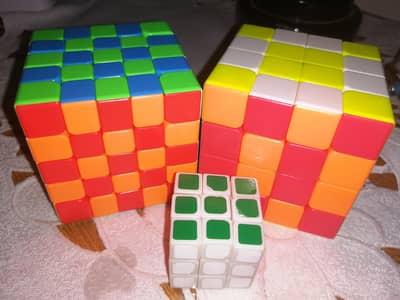 rubix cube 5x5 and 4x4 with small 3x3