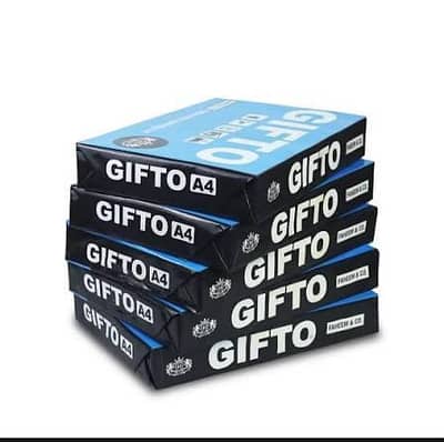 Gifto Paper 70g A4 Size Ream (500 Sheets) |