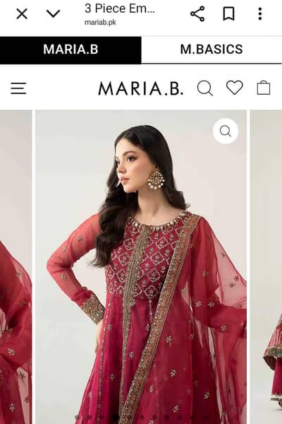 Slightly used Maria. B fancy dress for sale
