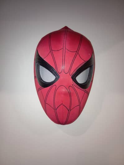 NEWLY USED SPIDERMAN MASK WITH MOVABLE EYES 