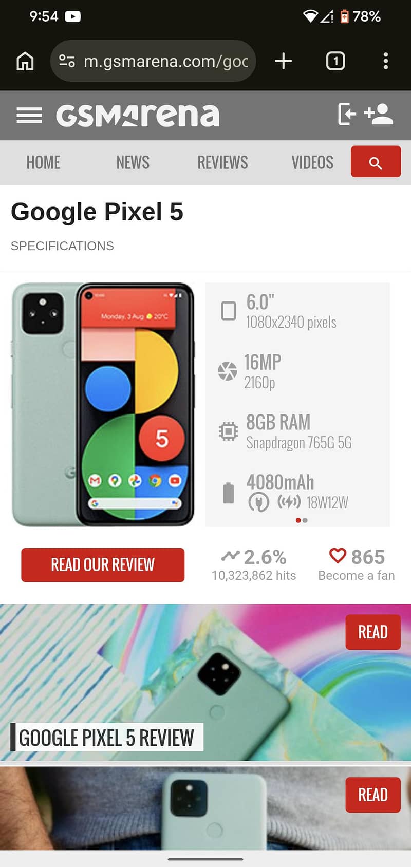 Google Pixel 5 3