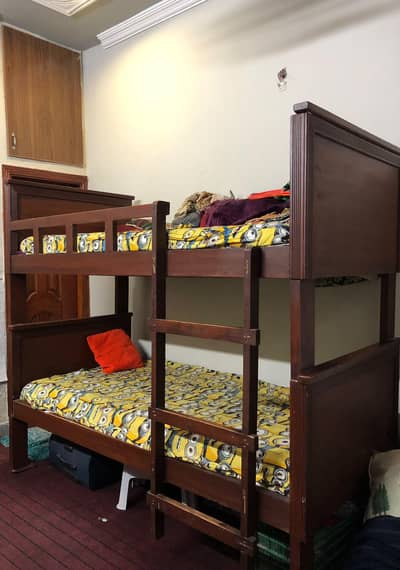 wooden bunk bed | kids bed
