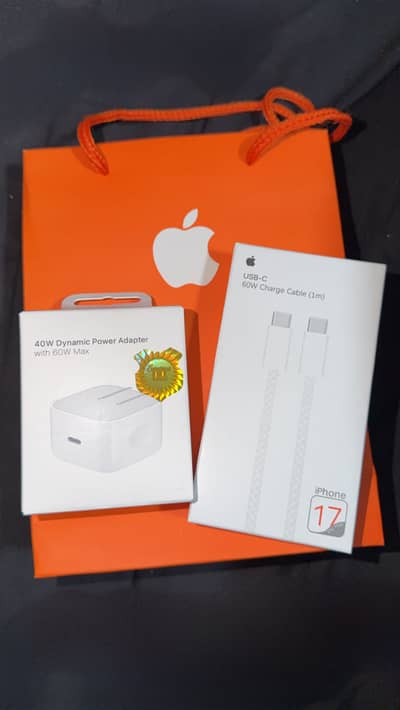 Apple Original iPhone 17 Pro Max Charger + Cable (Brand New]