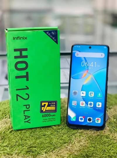Hot 12 play horizon blue color