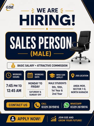 Part time sales person