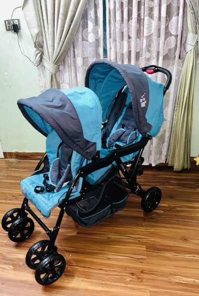 pram double branded very good condition