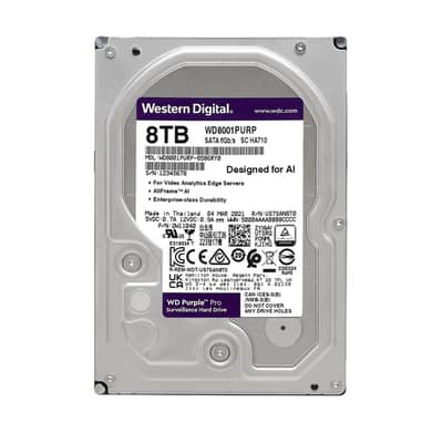 WD Purple 8TB Survillence Hard Drive