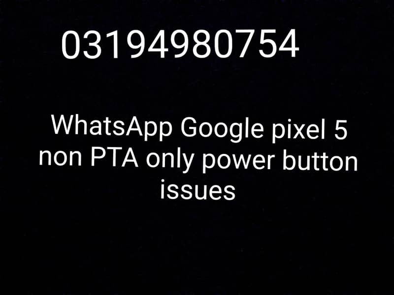 Google Pixel 5 0