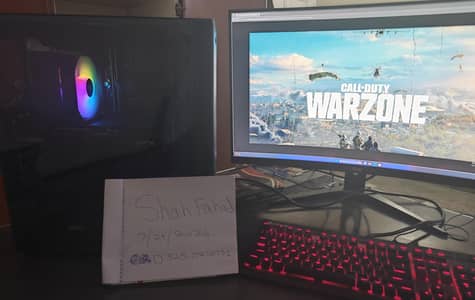 1440p Gaming build with monitor ryzen 5 5500x3d+rx7700xt