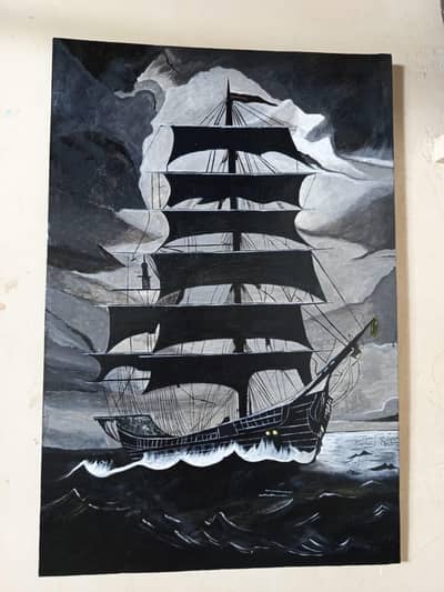 "Ghost of Ocean" Dramatic Sea Canvas Wall Art