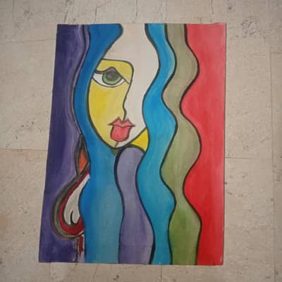Handmade Acrylic Color Painting 12" * 9"