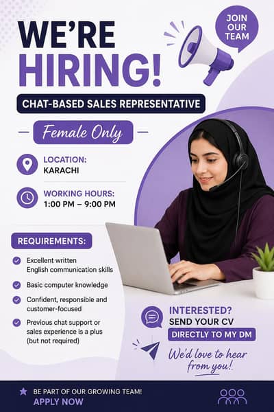Urgent Females Hiring