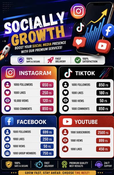 Followers , Subscribers , Likes , Comments Avalibal