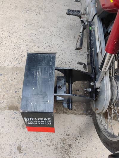 disable person bike side wheels