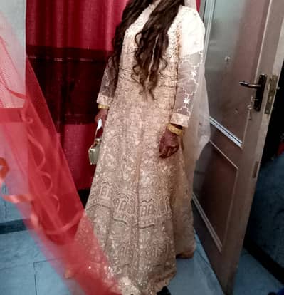 heavy embroidered wedding dress