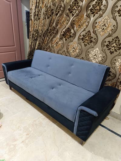 Sofa cum bed + 2 Sofa chairs