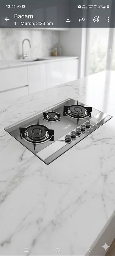 Lpg +natural gas hob