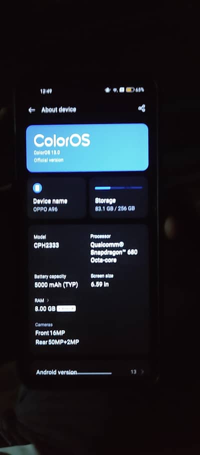 oppo a96