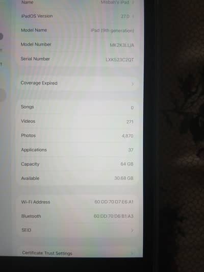 Apple iPad 9th Generation – 64GB