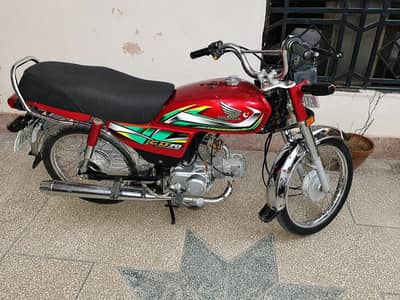 Honda CD 70 2022 Model For sale Good Condition Family used Bike