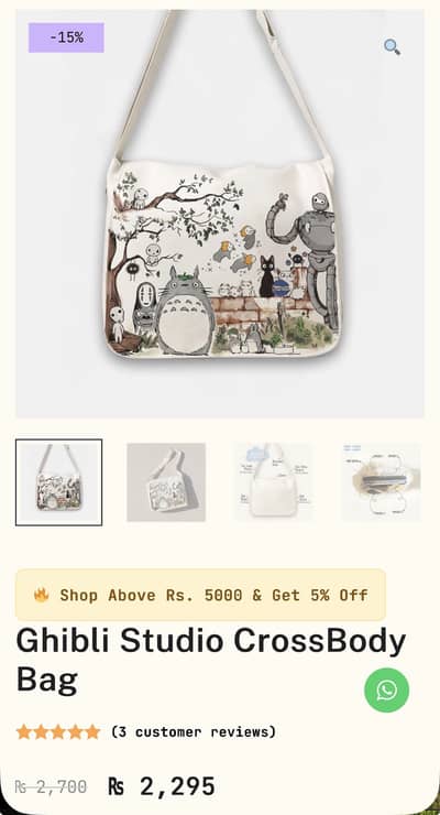 Reselling this tote bag for half the price