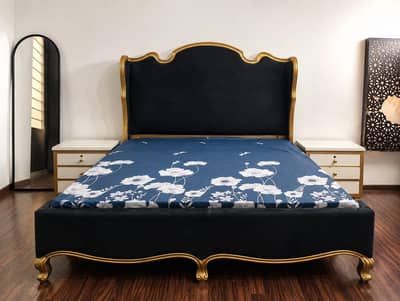 Pure Wooden Bed Set with dressing table