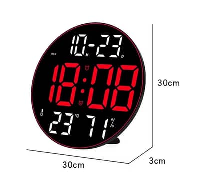 led 12 inch Digital Clock  remote control