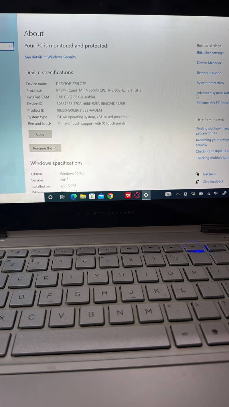 HP touch screen 1