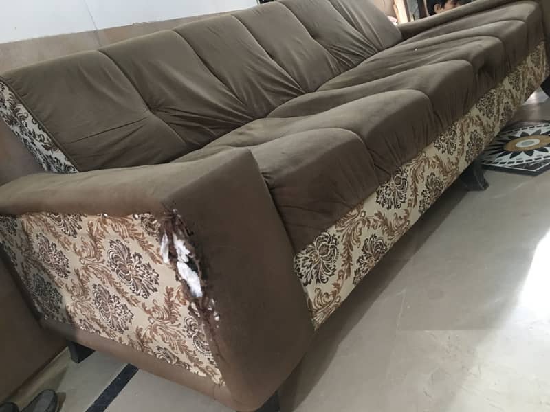 Sofa com bed — used condition 4