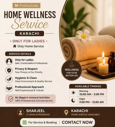 Professional Home Wellness Service – Karachi