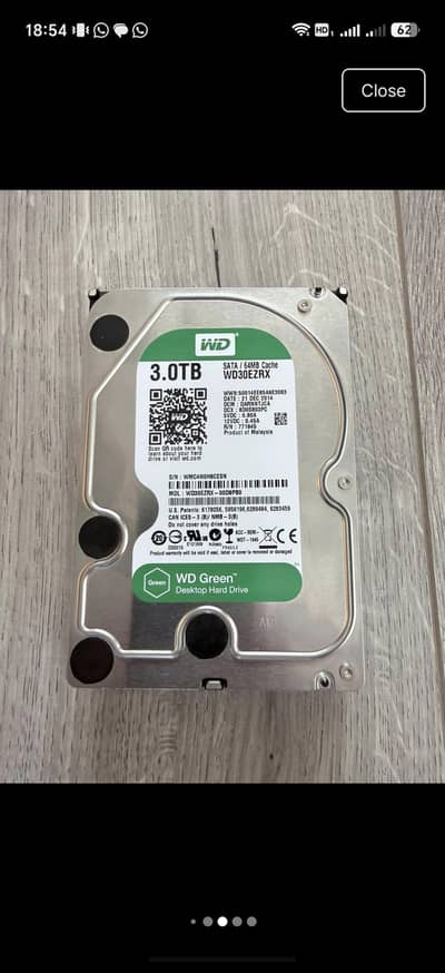 3tb 3.5 hard drive for desktops, servers and dvr like new