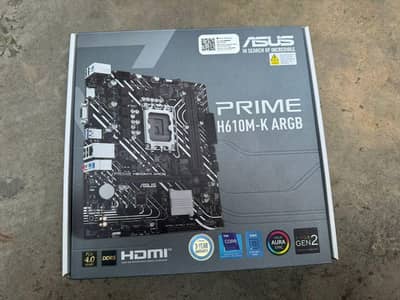 ASUS PRIME H610M-K ARGB – Supports 12th/13th/14th Gen Intel & DDR5
