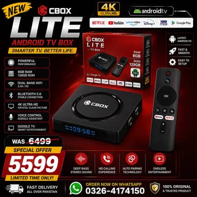 CBOX 1000 LITE WITH VOICE REMOTE 8GB/128GB 0326/4174/150
